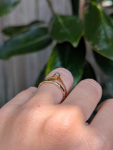 Load image into Gallery viewer, Delicate diamond bypass 9ct yellow gold
