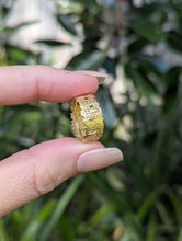 Load image into Gallery viewer, Authentic Andrew Grima 'Sticks &amp; Stones' ring 18ct yellow gold c1976
