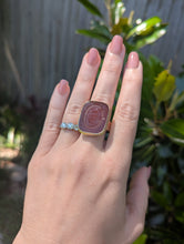 Load image into Gallery viewer, Georgian Carnelian Intaglio signet ring 9ct yellow gold
