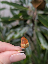 Load image into Gallery viewer, Authentic Andrew Grima 'Rock Revival' c1970 Citrine Crystal and 18ct Yellow Gold Stick Pin.
