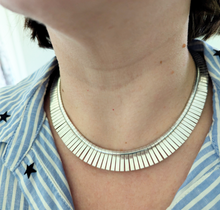 Load image into Gallery viewer, Vintage Italian sterling silver fringe necklace
