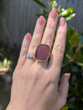 Load image into Gallery viewer, Impressive Georgian intaglio in 9ct yellow gold ring
