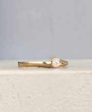 Load image into Gallery viewer, Delicate diamond bypass 9ct yellow gold
