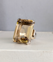 Load image into Gallery viewer, Majestic glowing citrine in heavy handmade sterling silver
