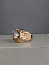Load image into Gallery viewer, Vintage mid century Golden topaz ring 14ct polish made.
