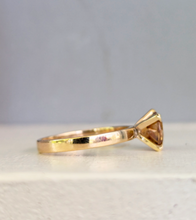 Load image into Gallery viewer, Warm honey zircon in 14k yellow gold ring
