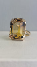 Load image into Gallery viewer, Citrine cocktail ring 9ct yellow gold
