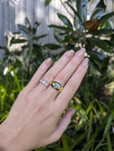 Load image into Gallery viewer, Wide Australian parti sapphire band 9ct yellow gold
