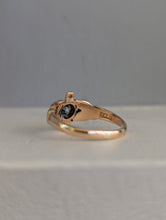 Load image into Gallery viewer, Early Australian parti Sapphire and diamond ring 15ct

