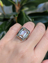 Load image into Gallery viewer, 'Helen of Troy' golden topaz in heavy white gold 14ct setting.
