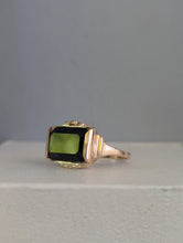 Load image into Gallery viewer, Incredible indicolite tourmaline ring c1940s 14ct
