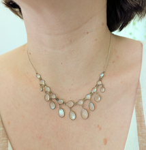 Load image into Gallery viewer, Antique Moonstone necklace sterling silver
