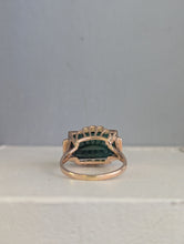 Load image into Gallery viewer, Incredible indicolite tourmaline ring c1940s 14ct
