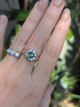 Load image into Gallery viewer, The Wattle Star ⭐ 9ct yellow white gold Parti sapphire star signet
