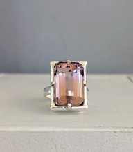 Load image into Gallery viewer, Brilliant vintage Ametrine in sterling silver ring
