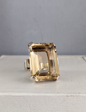 Load image into Gallery viewer, Majestic glowing citrine in heavy handmade sterling silver

