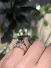 Load image into Gallery viewer, Deep ocean blue Australian sapphire in 9ct claw setting c1980s
