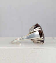 Load image into Gallery viewer, Gothic mid century whiskey citrine in sterling silver
