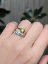 Load image into Gallery viewer, Elegant Art deco Australian parti sapphire ring in 15ct yellow gold c1930s
