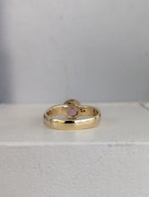 Load image into Gallery viewer, Vintage pink tourmaline and diamonds in 9ct yellow gold
