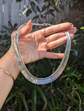Load image into Gallery viewer, Vintage Italian sterling silver fringe necklace
