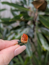 Load image into Gallery viewer, Authentic Andrew Grima 'Rock Revival' c1970 Citrine Crystal and 18ct Yellow Gold Stick Pin.
