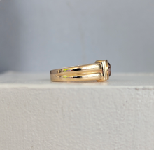 Load image into Gallery viewer, Warm radiant Harts Ranges zirocon in vintage 9ct yellow gold.
