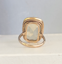 Load image into Gallery viewer, Impressive citrine cocktail ring 9ct yellow gold.
