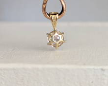 Load image into Gallery viewer, Rose Pink Harts Ranges Zircon 9ct yellow gold vintage setting
