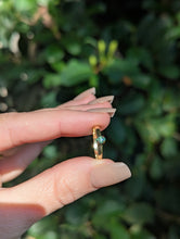 Load image into Gallery viewer, Exquisite dainty sculptural Australian green sapphire ring 9ct
