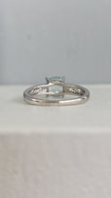 Load image into Gallery viewer, Etherial aquamarine ring in 9ct white gold.
