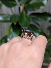 Load image into Gallery viewer, Gothic mid century whiskey citrine in sterling silver
