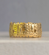 Load image into Gallery viewer, Authentic Andrew Grima 'Sticks &amp; Stones' ring 18ct yellow gold c1976
