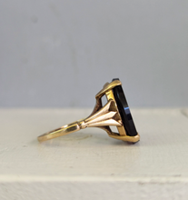 Load image into Gallery viewer, Smokey Quartz Armorial Intaglio Ring 9ct
