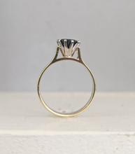 Load image into Gallery viewer, Deep ocean blue Australian sapphire in 9ct claw setting c1980s
