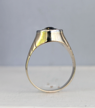 Load image into Gallery viewer, The Wattle Star ⭐ 9ct yellow white gold Parti sapphire star signet

