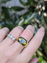 Load image into Gallery viewer, Wide Australian parti sapphire band 9ct yellow gold
