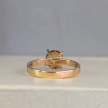 Load image into Gallery viewer, Warm honey zircon in 14k yellow gold ring
