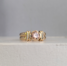 Load image into Gallery viewer, Warm radiant Harts Ranges zirocon in vintage 9ct yellow gold.
