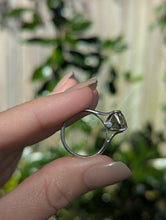 Load image into Gallery viewer, Golden topaz and diamonds in vintage silver 925

