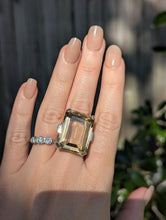 Load image into Gallery viewer, Majestic glowing citrine in heavy handmade sterling silver
