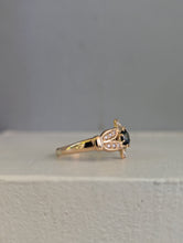 Load image into Gallery viewer, Early Australian parti Sapphire and diamond ring 15ct
