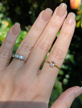 Load image into Gallery viewer, Delicate vintage morganite ring 9ct yellow gold
