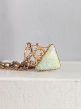 Load image into Gallery viewer, Early Australian Opal pendant by Duggan Shaperre and co c1900.
