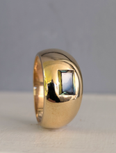 Load image into Gallery viewer, Wide Australian parti sapphire band 9ct yellow gold
