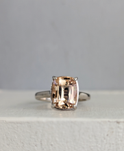 Load image into Gallery viewer, Golden topaz and diamonds in vintage silver 925
