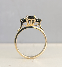 Load image into Gallery viewer, Parti sapphire harlequin trilogy in 9ct yellow gold
