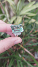 Load and play video in Gallery viewer, Remarkable natural aquamarine ring c1950s
