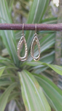 Load and play video in Gallery viewer, Vintage teardrop earrings 9ct yellow gold
