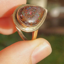 Load and play video in Gallery viewer, Gorgeous Australia matrix opal 9ct c1930s
